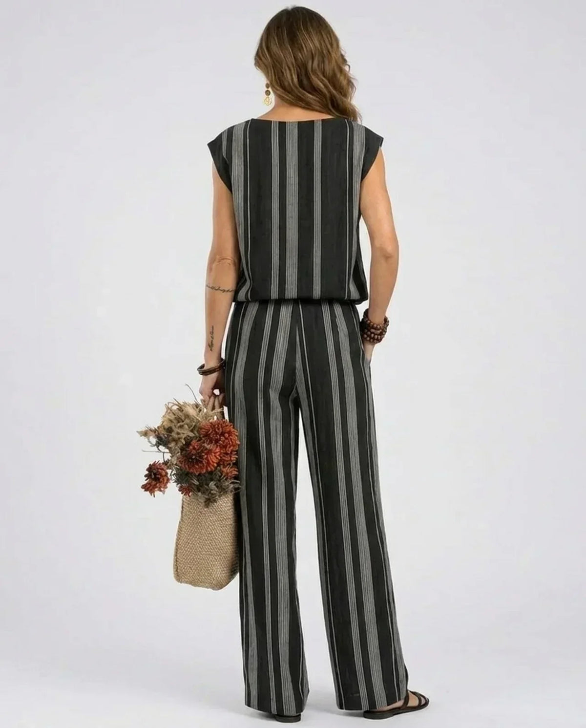 ELIZA & MAREN | ALESSIA BLACK TWO-PIECE SET FOR WOMEN