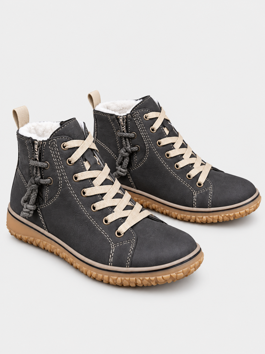 ELIZA & MAREN | FLEXIBLE ZIP ANKLE BOOTS FOR WOMEN