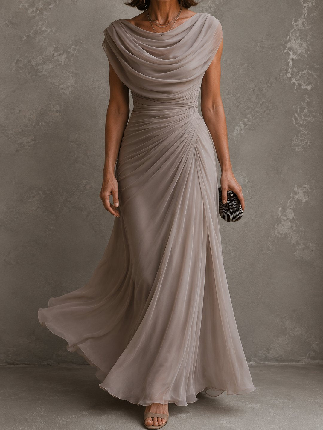 ELIZA & MAREN | CROSS-STRAP MAXI DRESS FOR WOMEN
