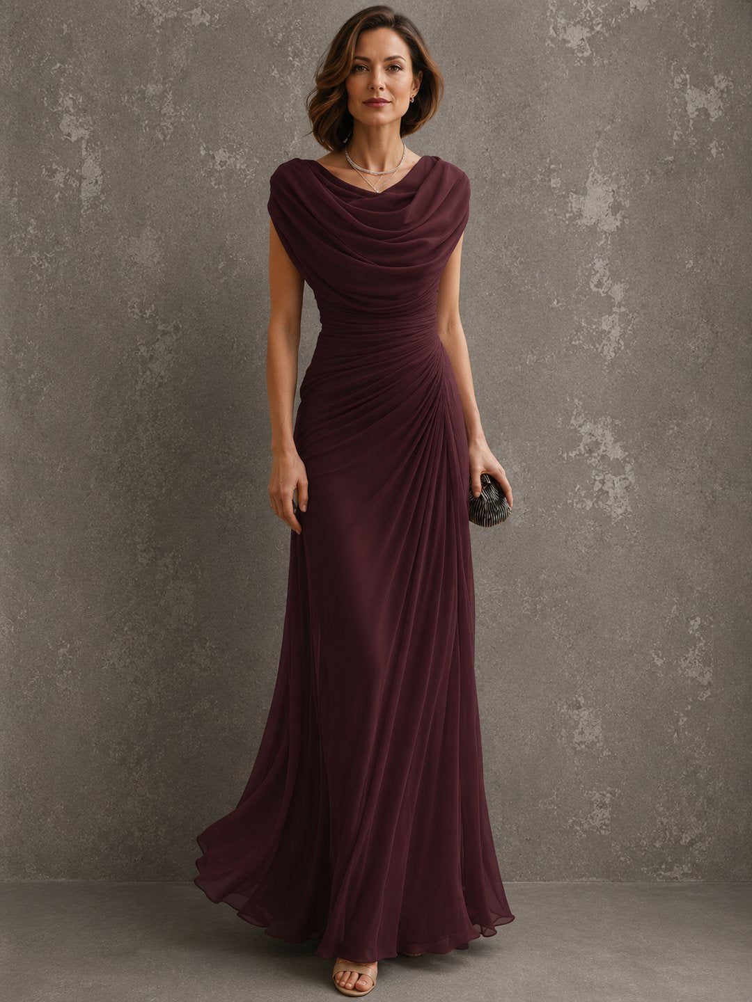 ELIZA & MAREN | CROSS-STRAP MAXI DRESS FOR WOMEN