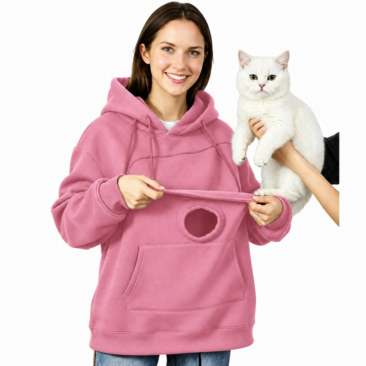 ELIZA & MAREN | PET POCKET HOODIE FOR WOMEN