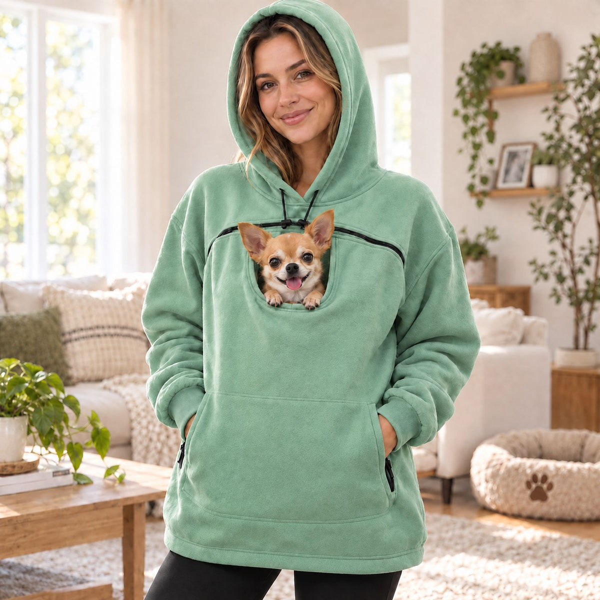 ELIZA & MAREN | PET POCKET HOODIE FOR WOMEN
