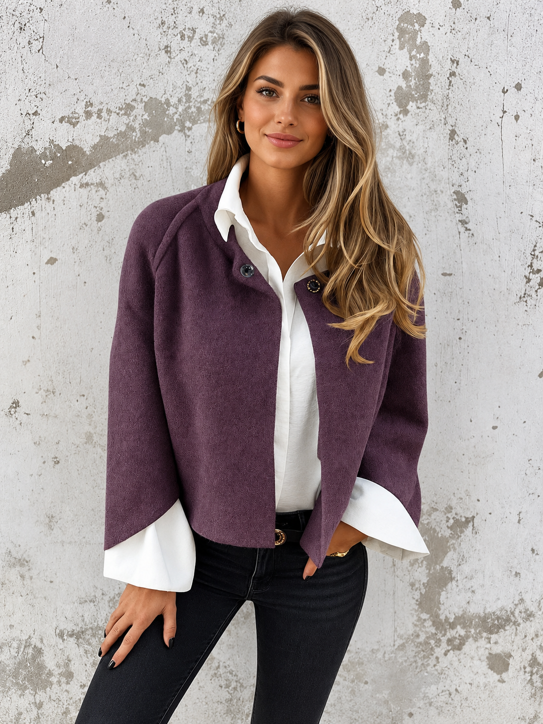 ELIZA & MAREN | SINGLE BUTTON SHORT JACKET FOR WOMEN