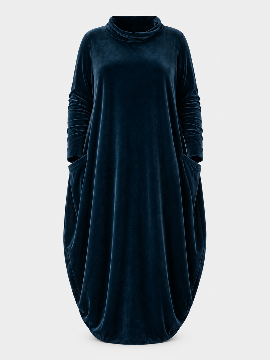 ELIZA & MAREN | VELVET COCOON MAXI DRESS FOR WOMEN