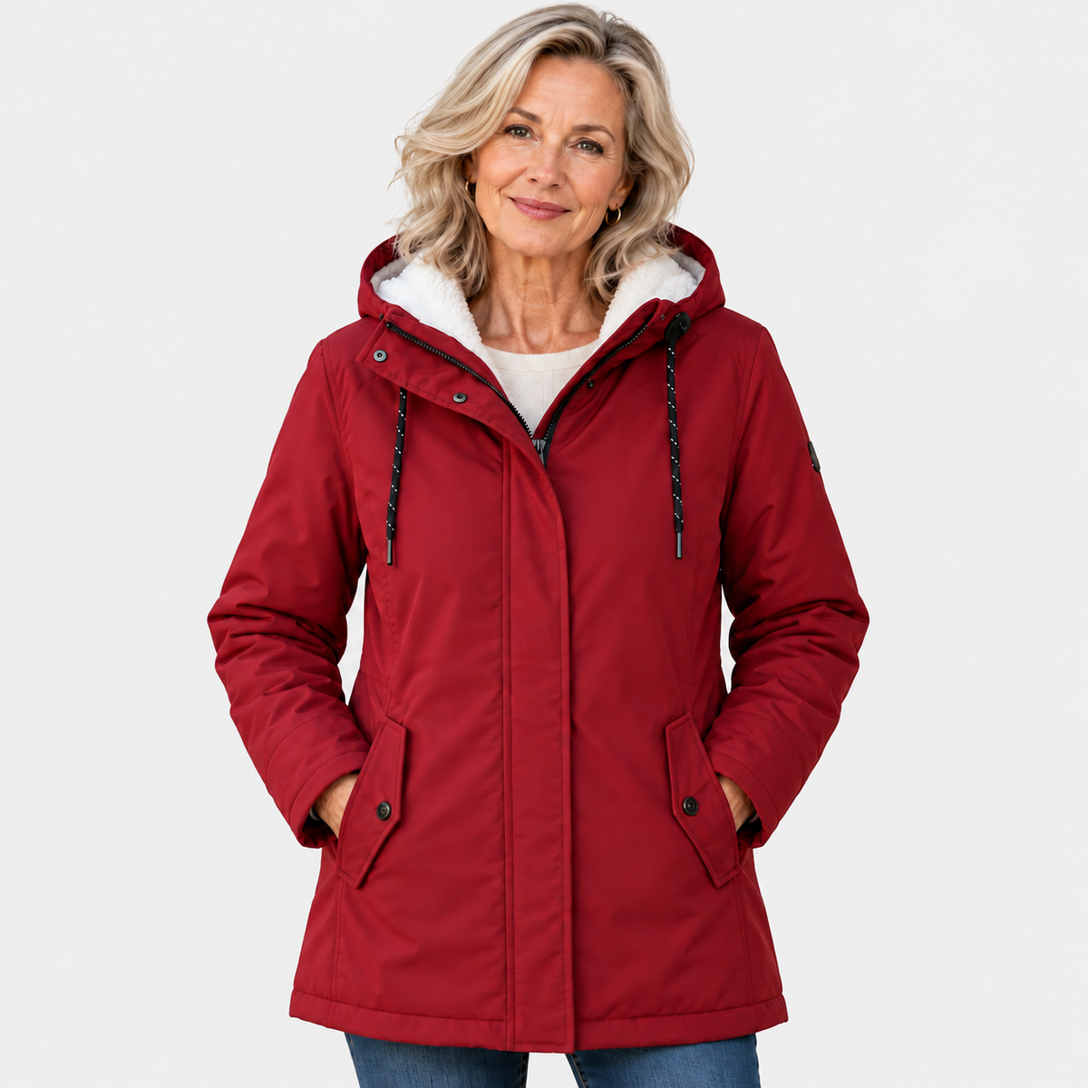 ELIZA & MAREN | FLEECE LINED HOODED PARKA FOR WOMEN
