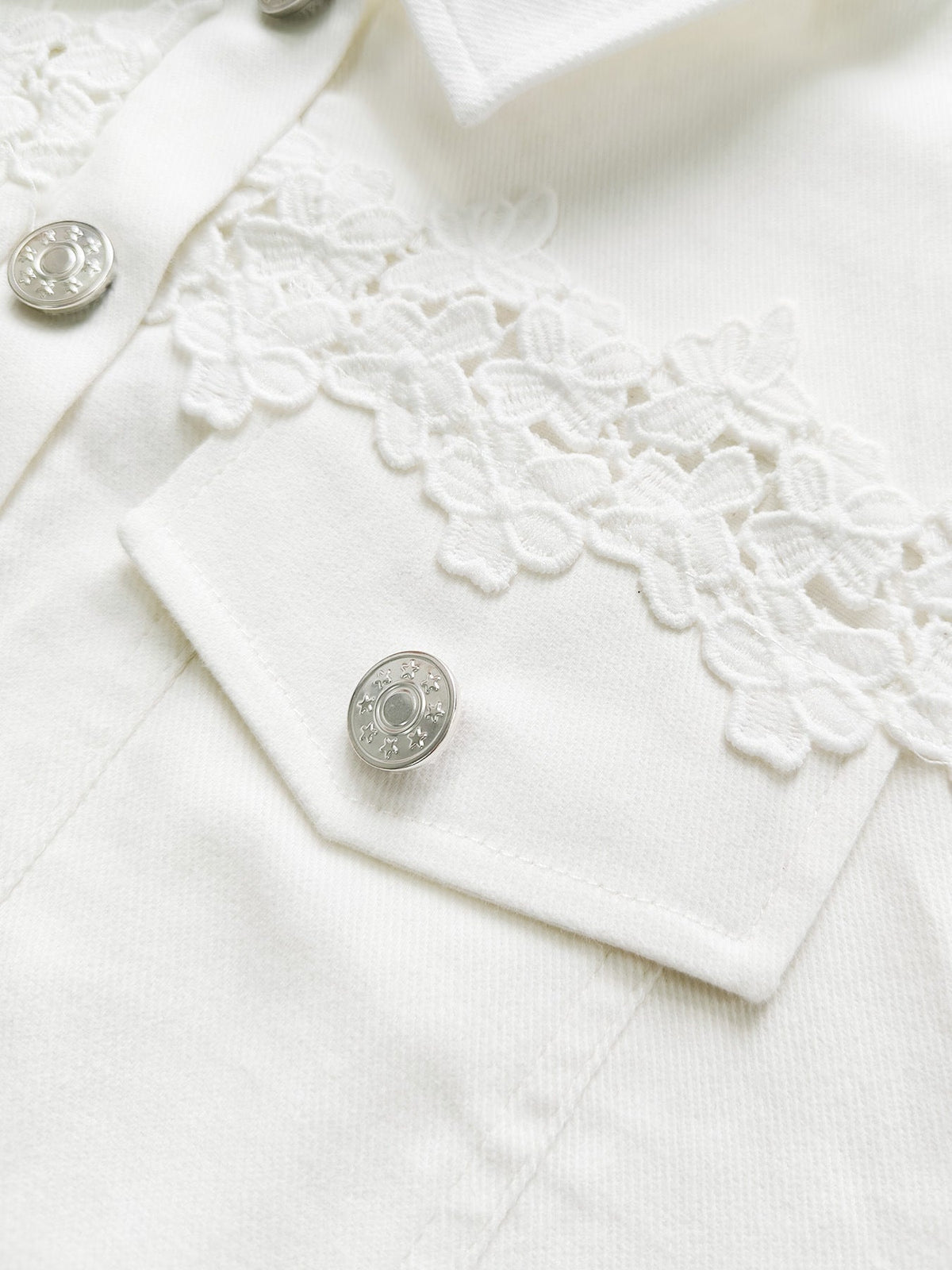 ELIZA & MAREN | LACE PANEL SHEER JACKET FOR WOMEN
