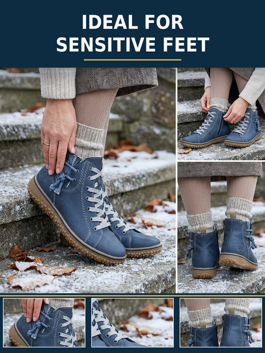ELIZA & MAREN | FLEXIBLE ZIP ANKLE BOOTS FOR WOMEN