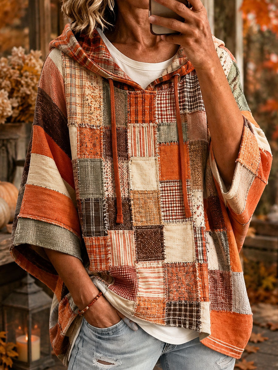 ELIZA & MAREN | ROXANA ARTISTIC PATTERN HOODIE FOR WOMEN