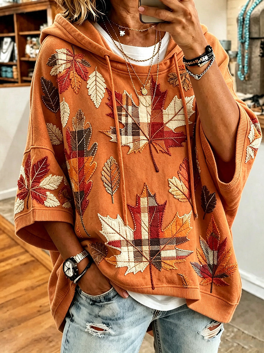 ELIZA & MAREN | OTILIA FALL LEAF HOODIE FOR WOMEN