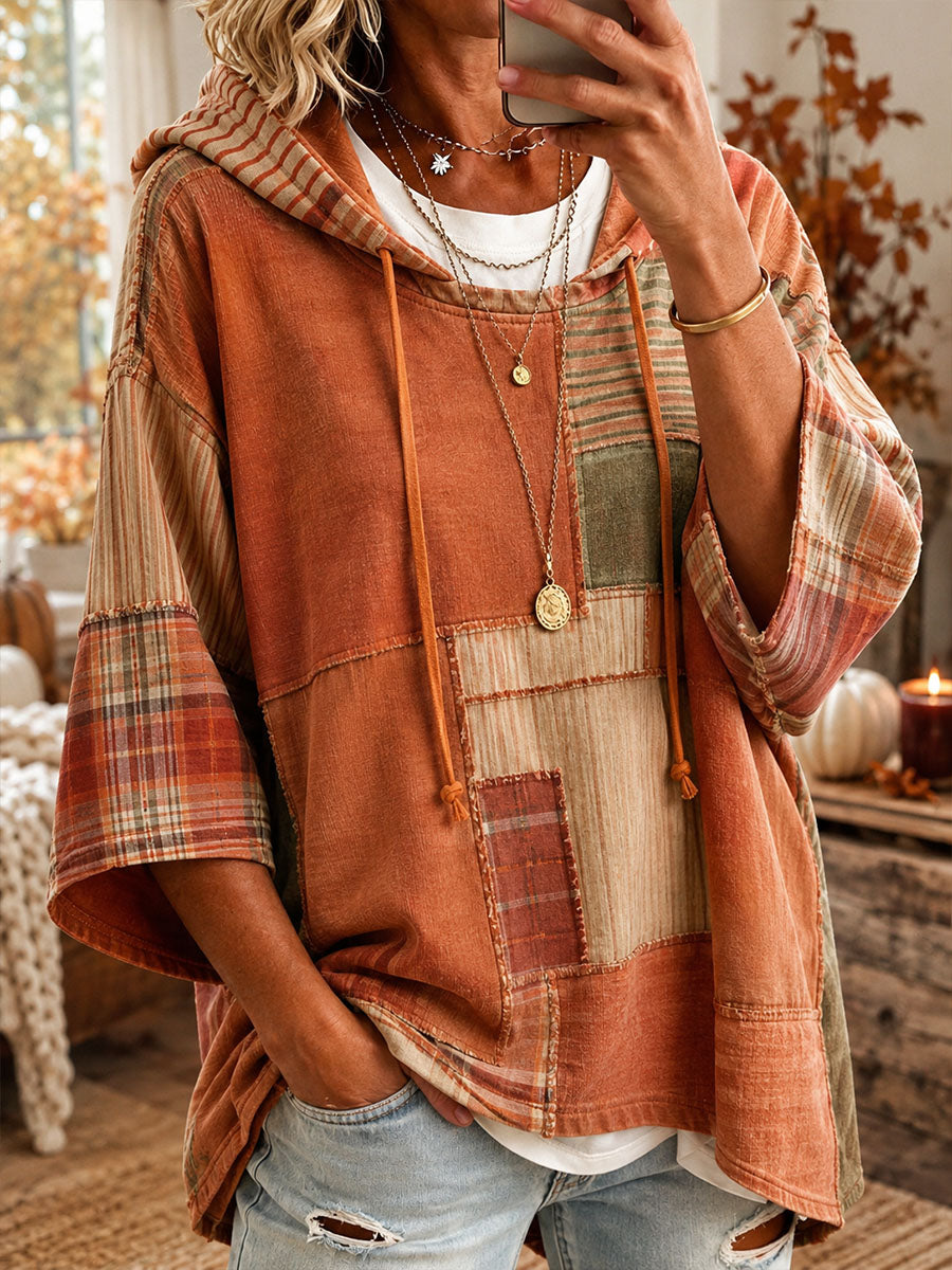 ELIZA & MAREN | SORINA AUTUMN PANEL HOODIE FOR WOMEN