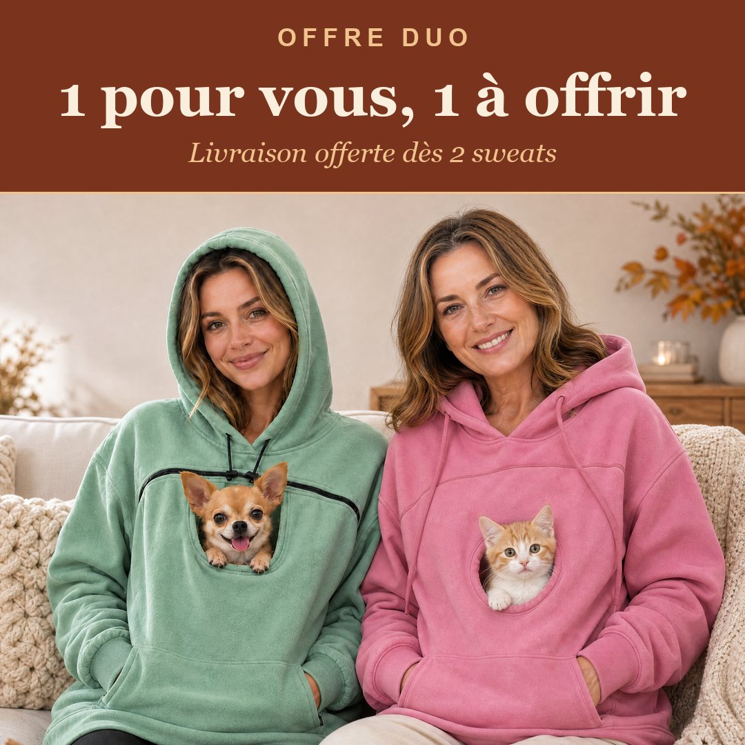 ELIZA & MAREN | PET POCKET HOODIE FOR WOMEN