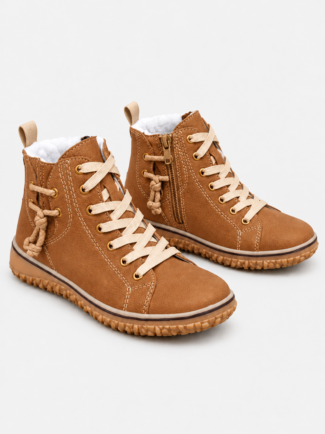 ELIZA & MAREN | FLEXIBLE ZIP ANKLE BOOTS FOR WOMEN
