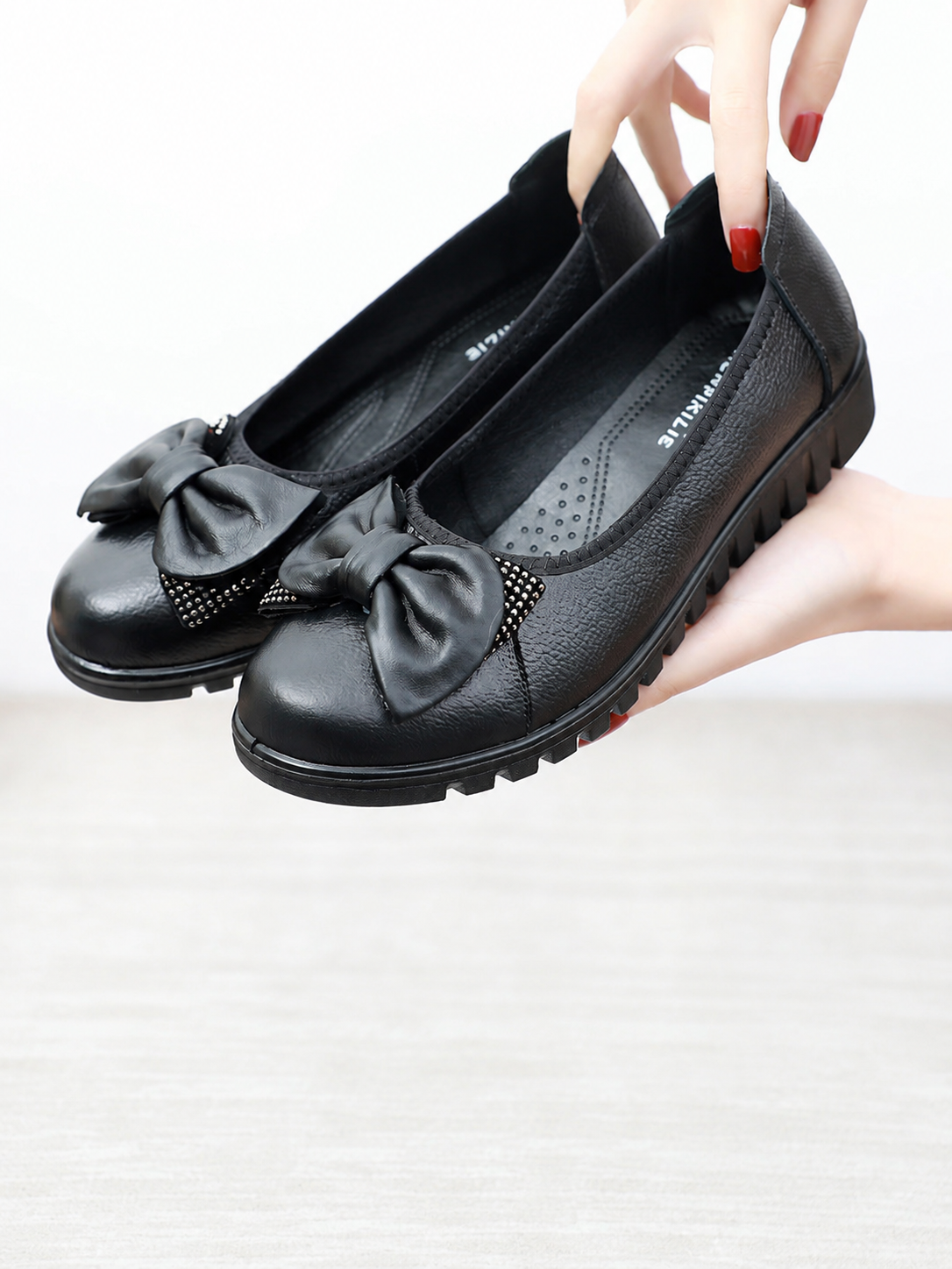ELIZA & MAREN | BOW SLIP-ON SHOES FOR WOMEN