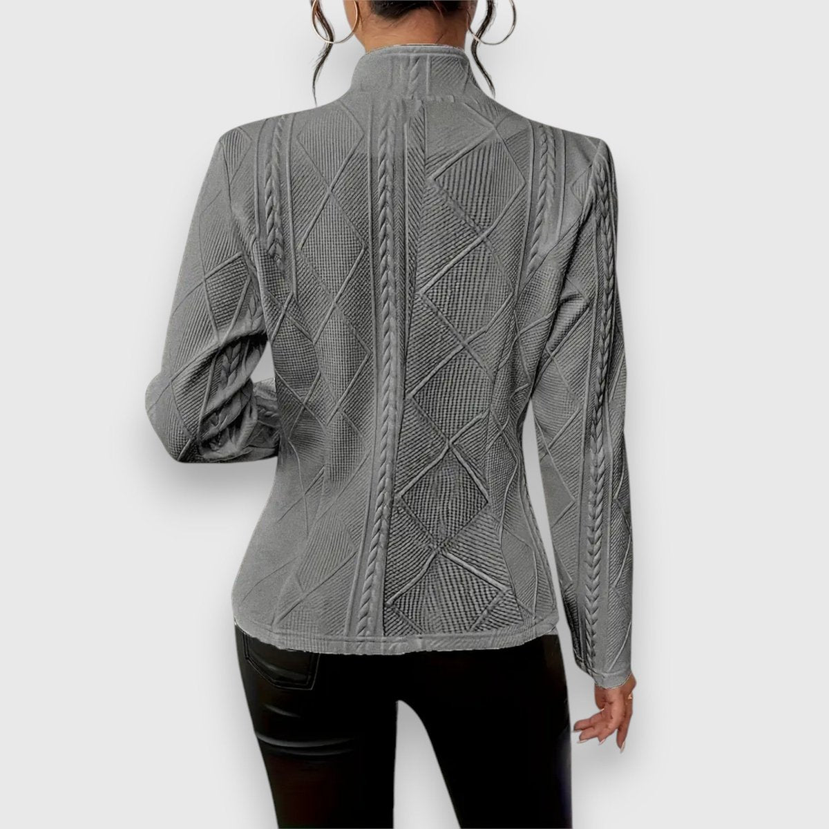 ELIZA & MAREN | TEXTURED BUTTON FRONT CARDIGAN FOR WOMEN