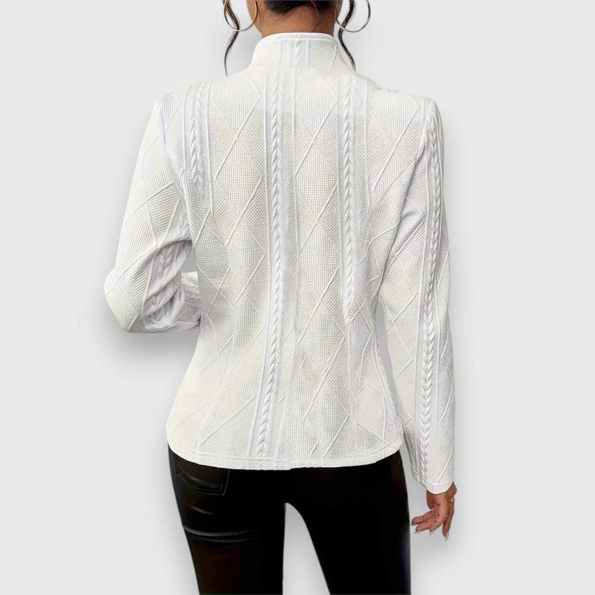 ELIZA & MAREN | TEXTURED BUTTON FRONT CARDIGAN FOR WOMEN