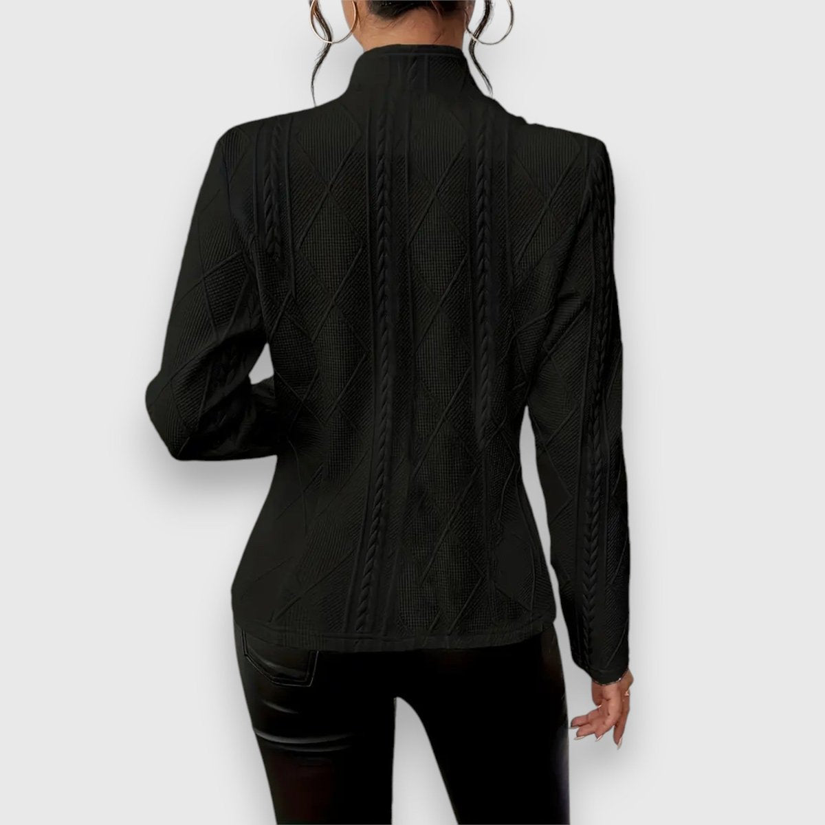 ELIZA & MAREN | TEXTURED BUTTON FRONT CARDIGAN FOR WOMEN