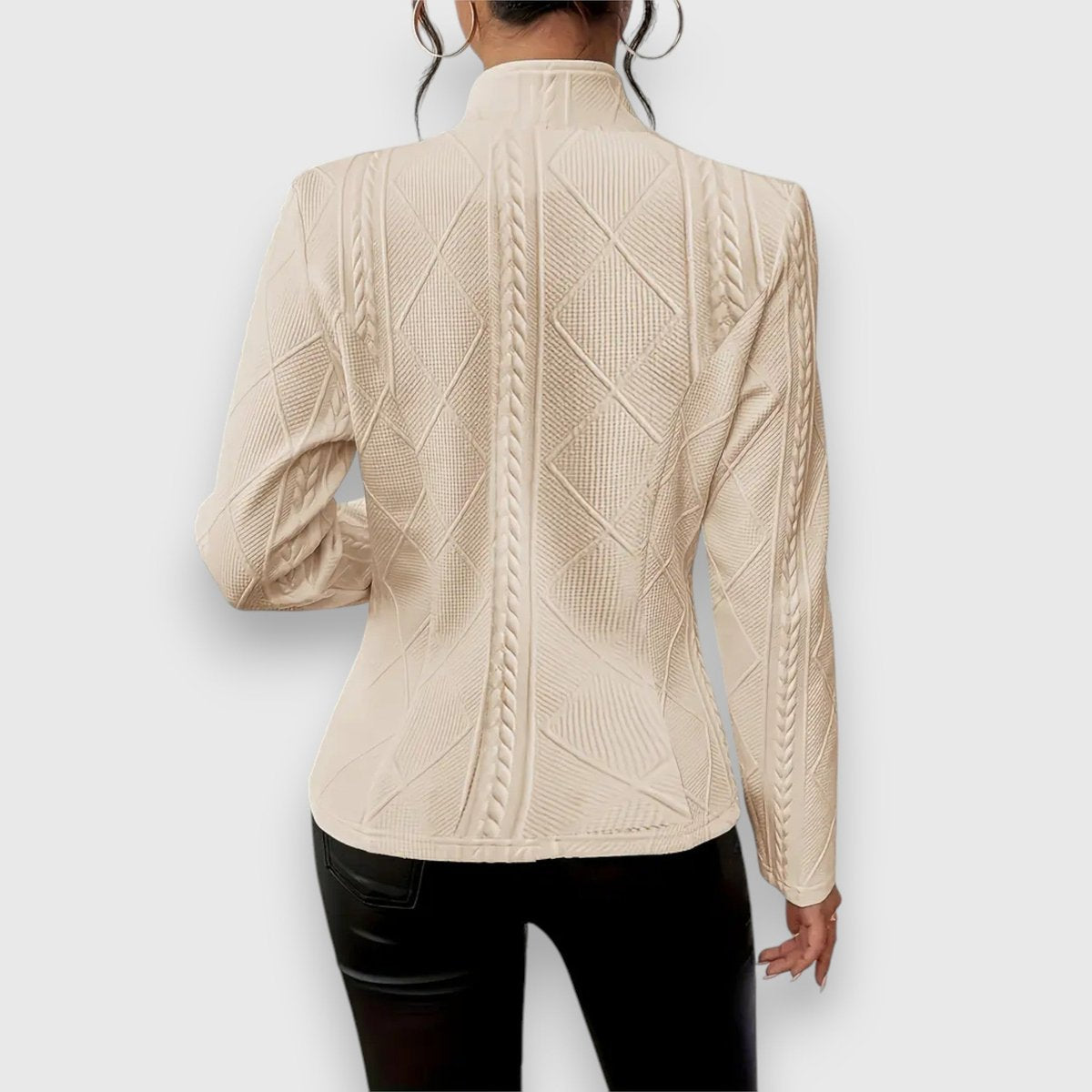 ELIZA & MAREN | TEXTURED BUTTON FRONT CARDIGAN FOR WOMEN