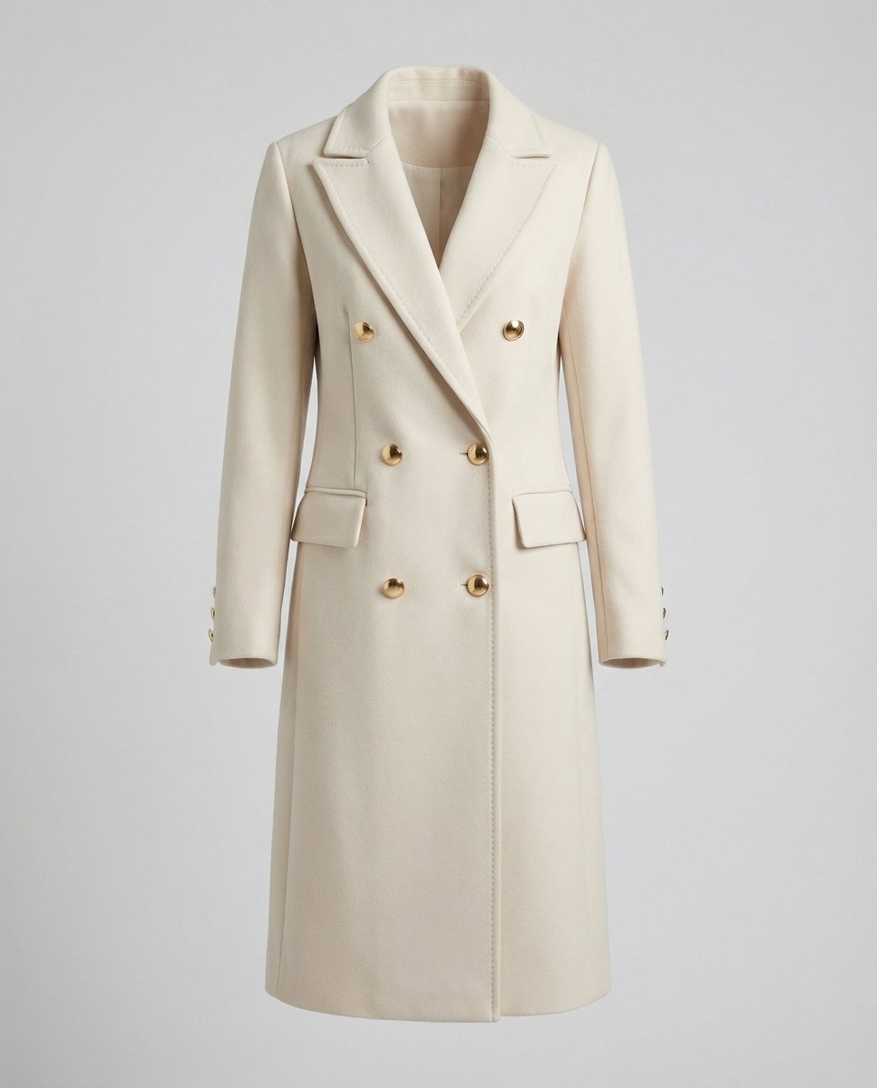 ELIZA & MAREN | LONGLINE BUTTON OVERCOAT FOR WOMEN