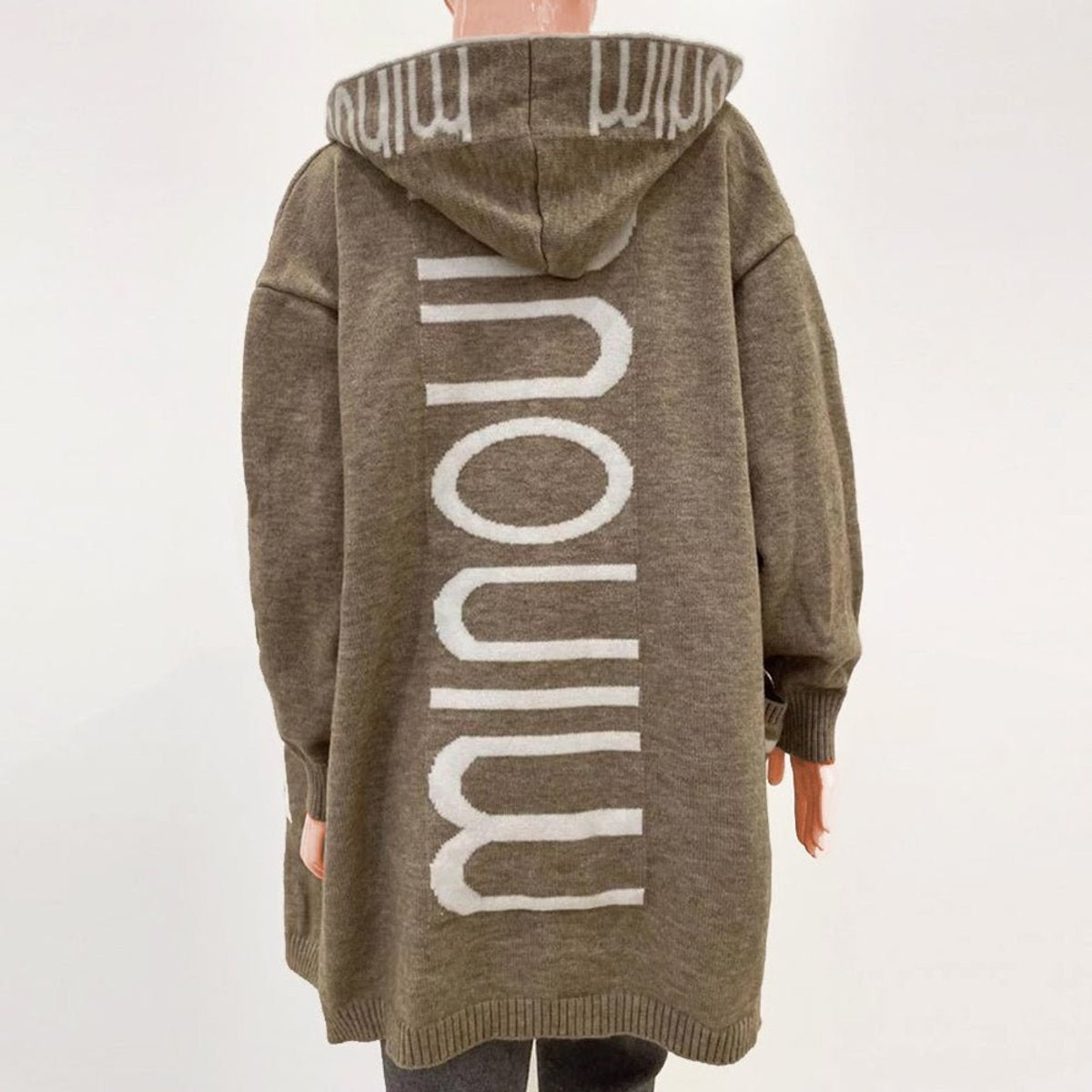 ELIZA & MAREN | HOODED OPEN FRONT CARDIGAN FOR WOMEN