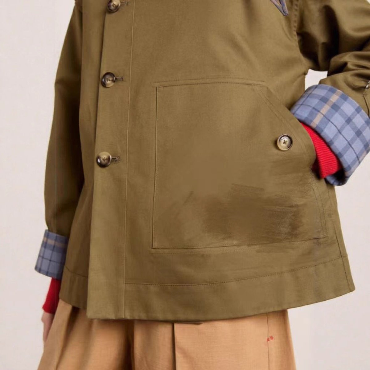 ELIZA & MAREN | OVERSIZED BUTTON UTILITY COAT FOR WOMEN