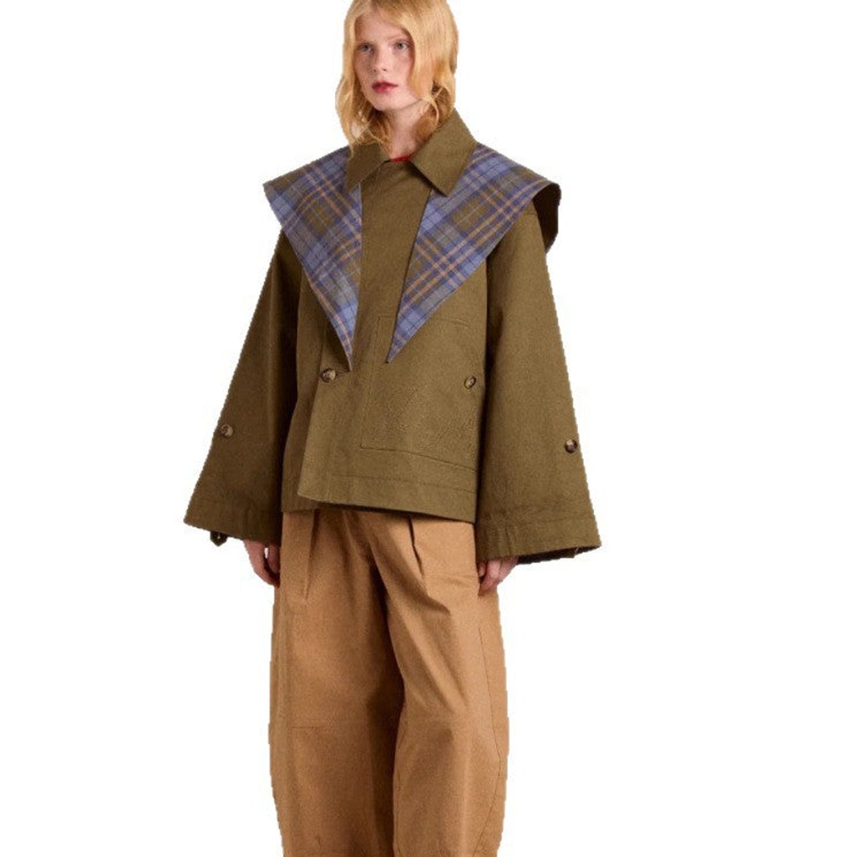 ELIZA & MAREN | OVERSIZED BUTTON UTILITY COAT FOR WOMEN