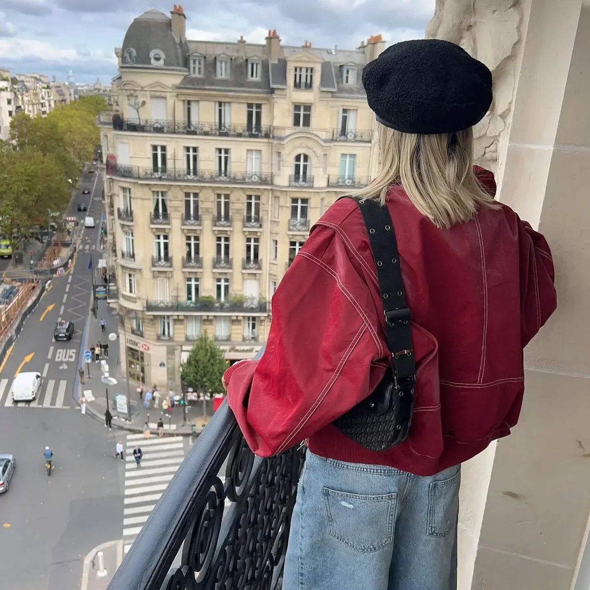 ELIZA & MAREN | CONTRAST STITCH BOMBER JACKET FOR WOMEN