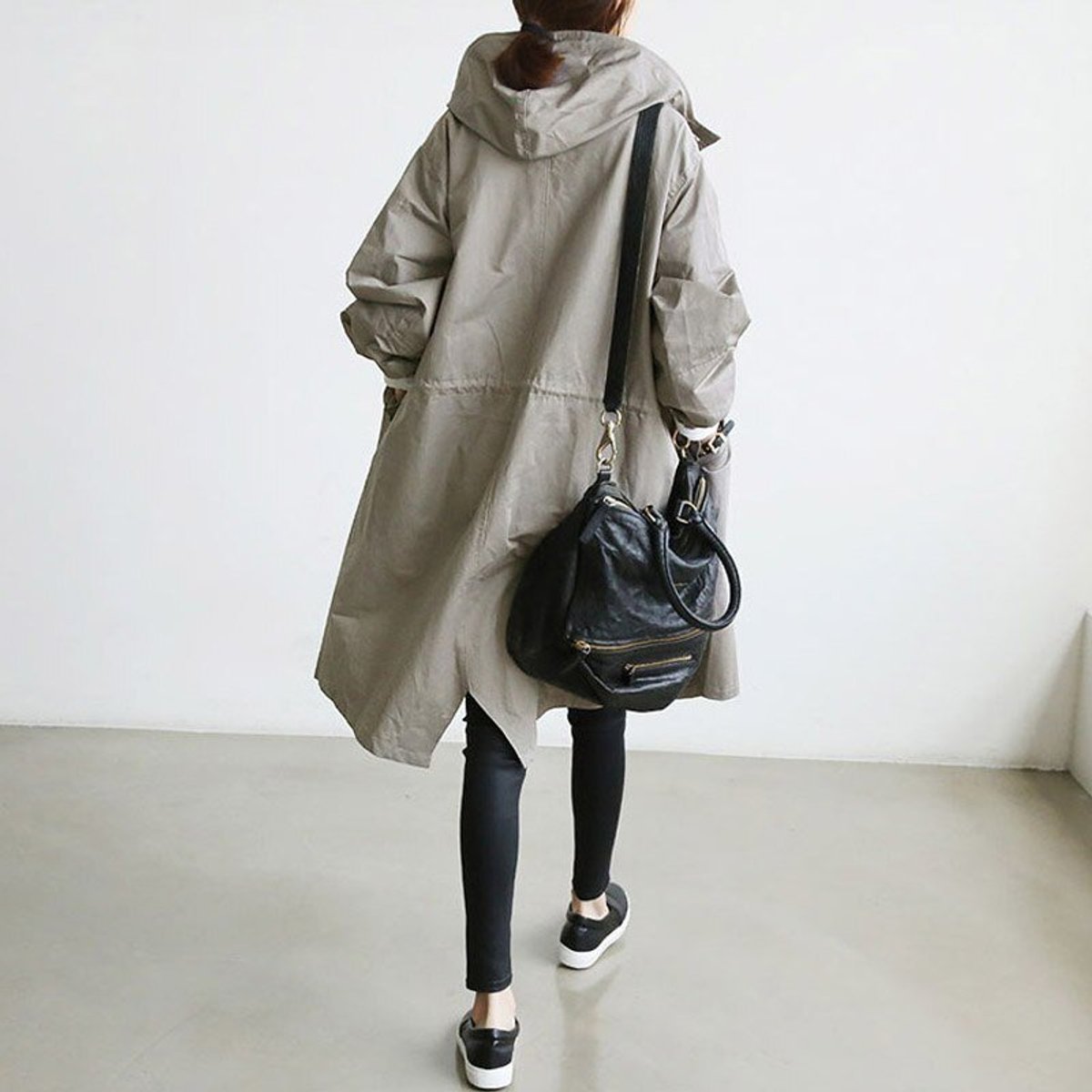 ELIZA & MAREN | OVERSIZED HOODED BUTTON COAT FOR WOMEN