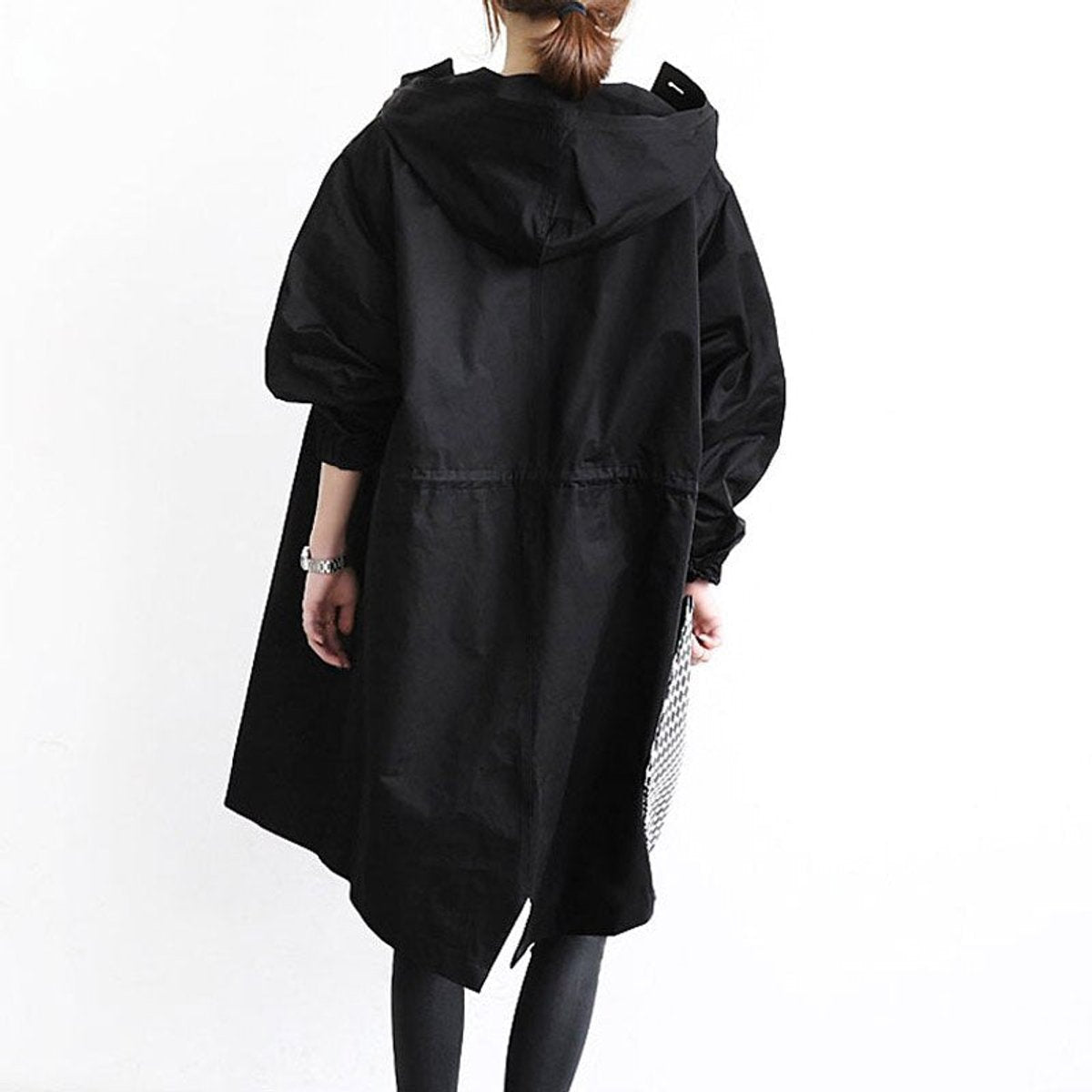 ELIZA & MAREN | OVERSIZED HOODED BUTTON COAT FOR WOMEN