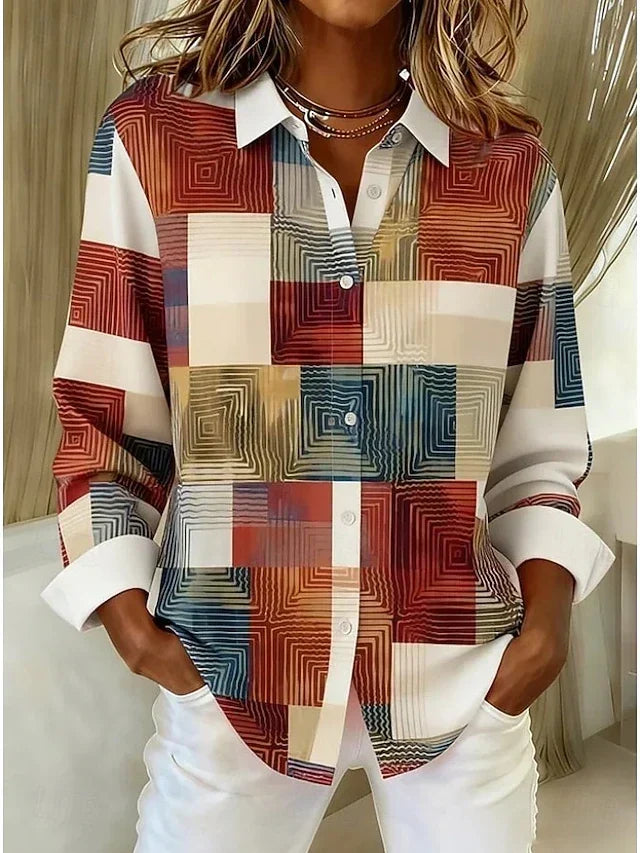 ELIZA & MAREN | VINTAGE PATCHWORK BLOUSE FOR WOMEN