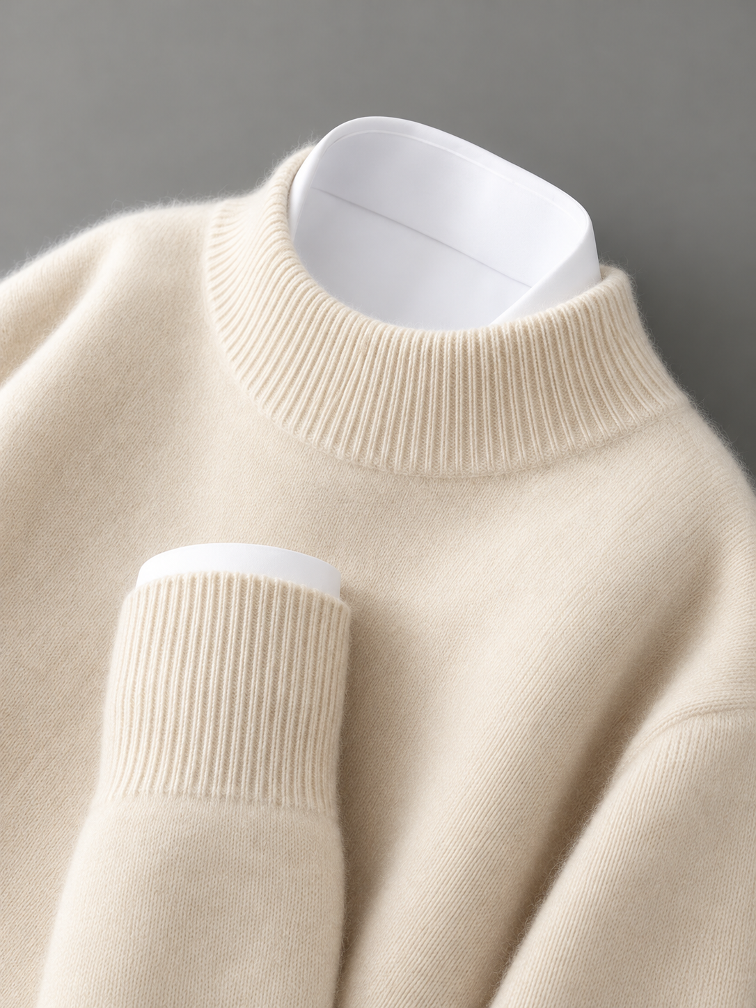 ELIZA & MAREN | WOOL MOCK NECK SWEATER FOR WOMEN