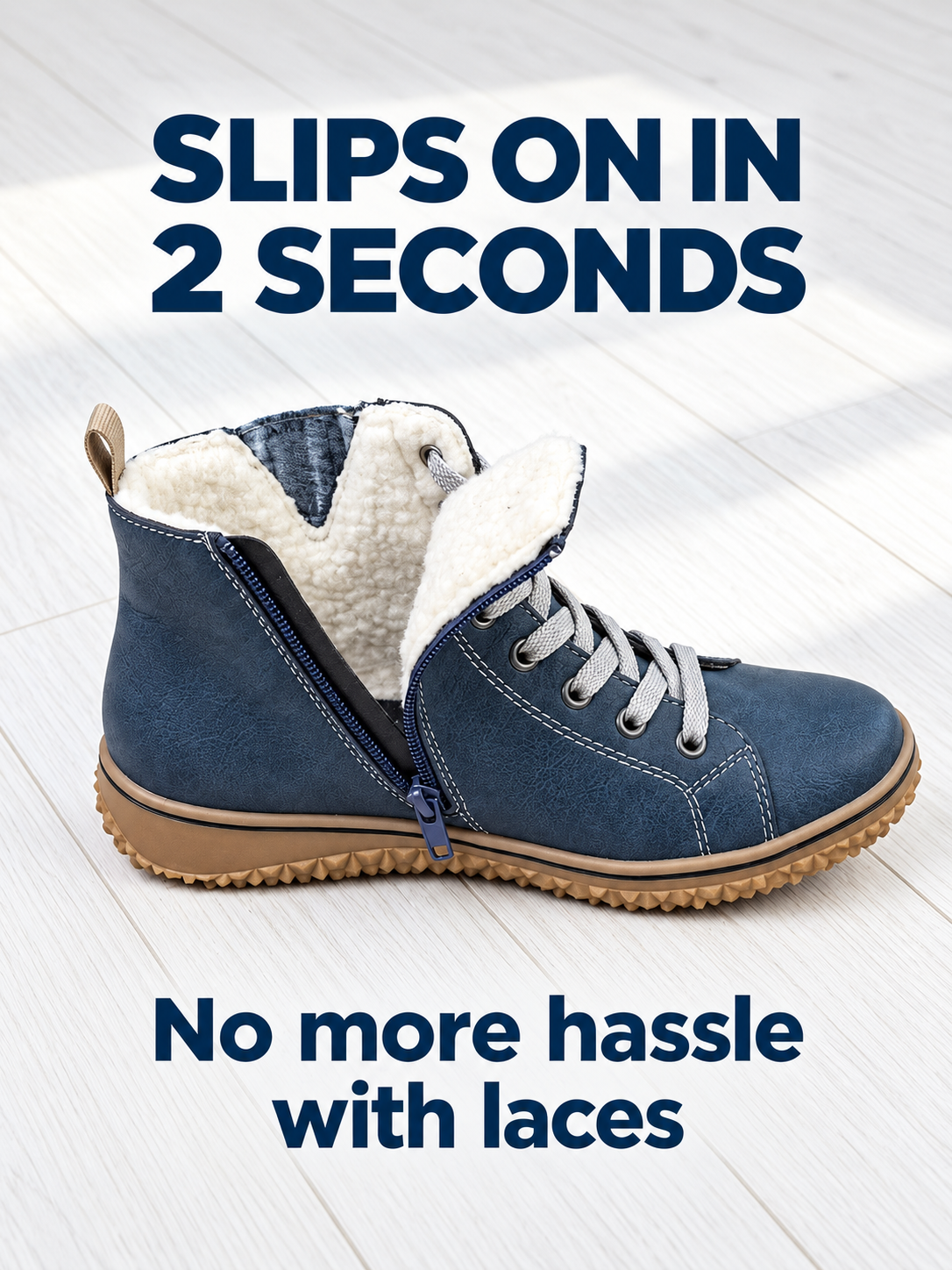 ELIZA & MAREN | FLEXIBLE ZIP ANKLE BOOTS FOR WOMEN